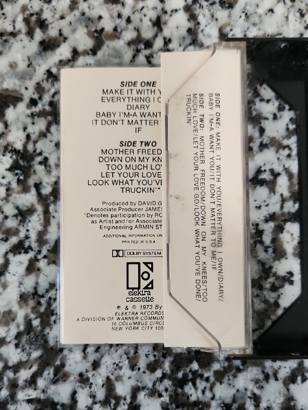 The Best of Bread Vintage 1973 Cassette Tape Compilation Elektra Records - Picture 3 of 9